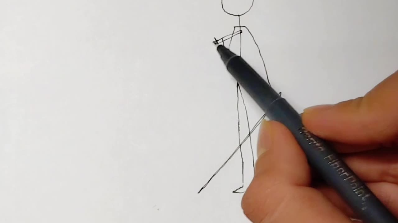 Speed stickman samurai drawing easy...#art