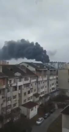 Airstrike against the Ivano-Frankivsk airport in the far west of Ukraine, the heart of Galicia