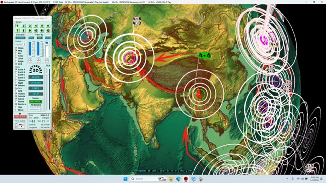 dutchsinse: New York City , Washington DC Earthquakes, Booms and Rumbles - East Coast Moving