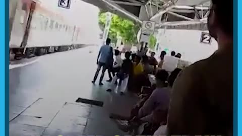 A Man Falling From Train Speeding At 110 Km