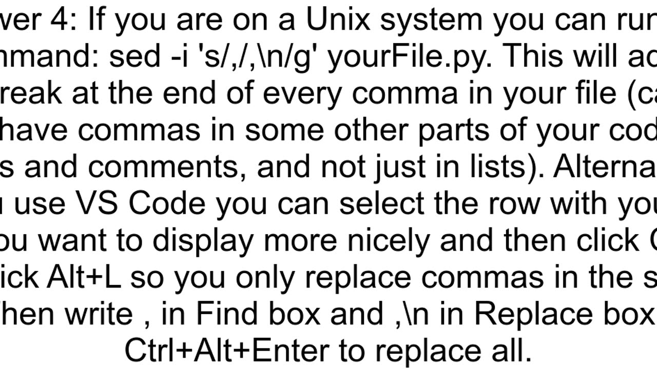 Python split list into several lines of code