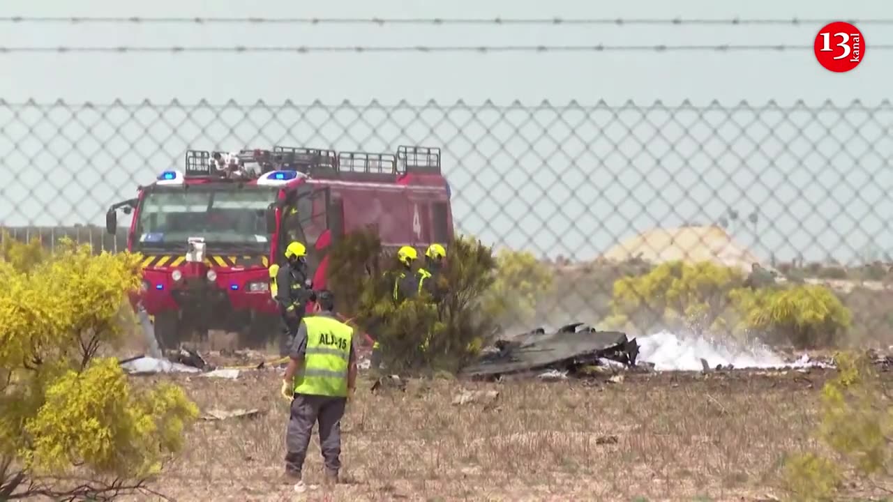 Pilot survives F-18 fighter jet crash in Spain