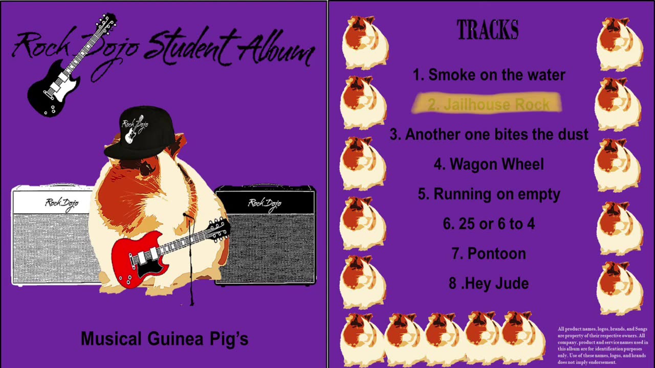 Rock Dojo Student Album #15 “Musical Guinea Pigs”: Jailhouse Rock (ZZ Top/Elvis Cover) Track 2