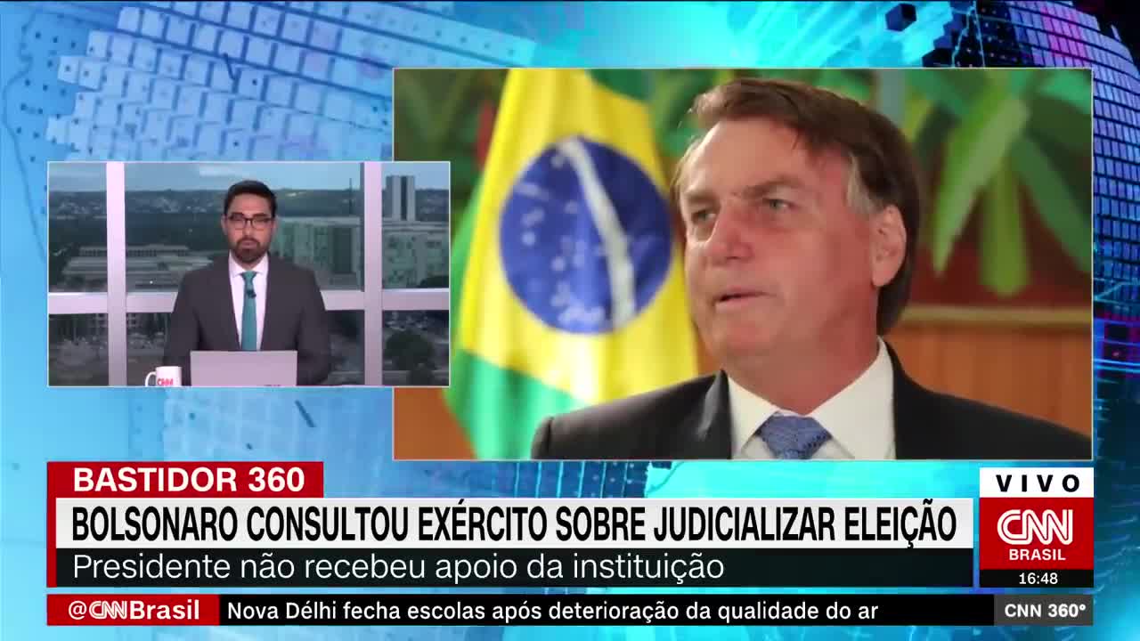 Bolsonaro consultou o Exército sobre judicializar a eleição | CNN 360º