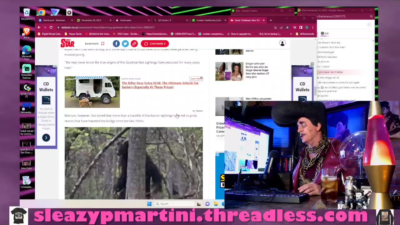 Goatman still at large after 5 murders. Could kill again!