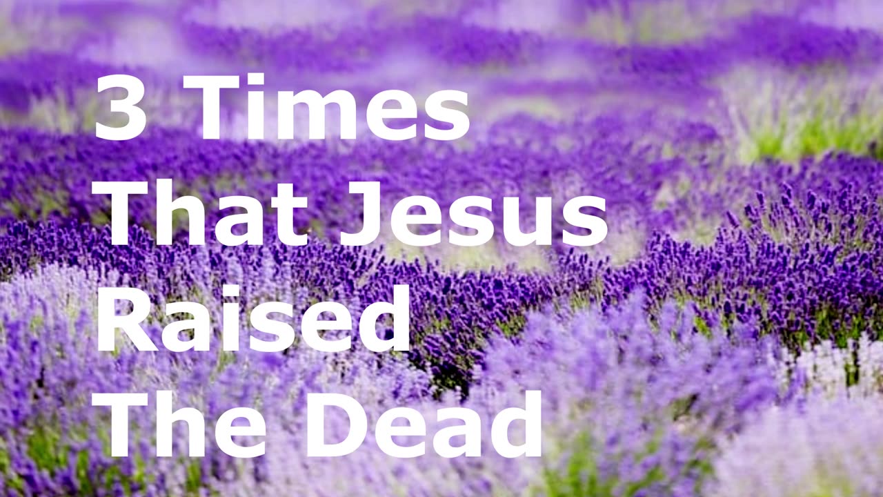 3 Times That Jesus Raised The Dead | Pastor Robby Dickerson |