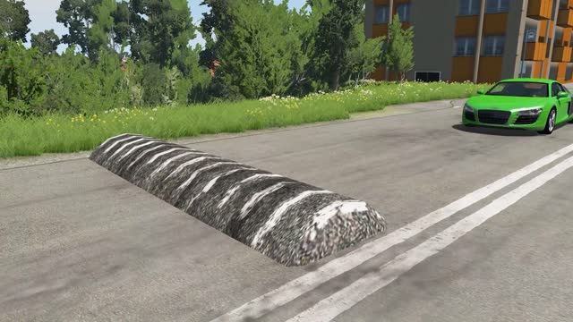 Cars vs Massive Speed Bumps – BeamNG.Drive