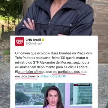 A ex companheira do homem que fez a confusão na praça dos 3 Poderes “mudou a versão” na PF ou a Imprensa está mentindo?🤔