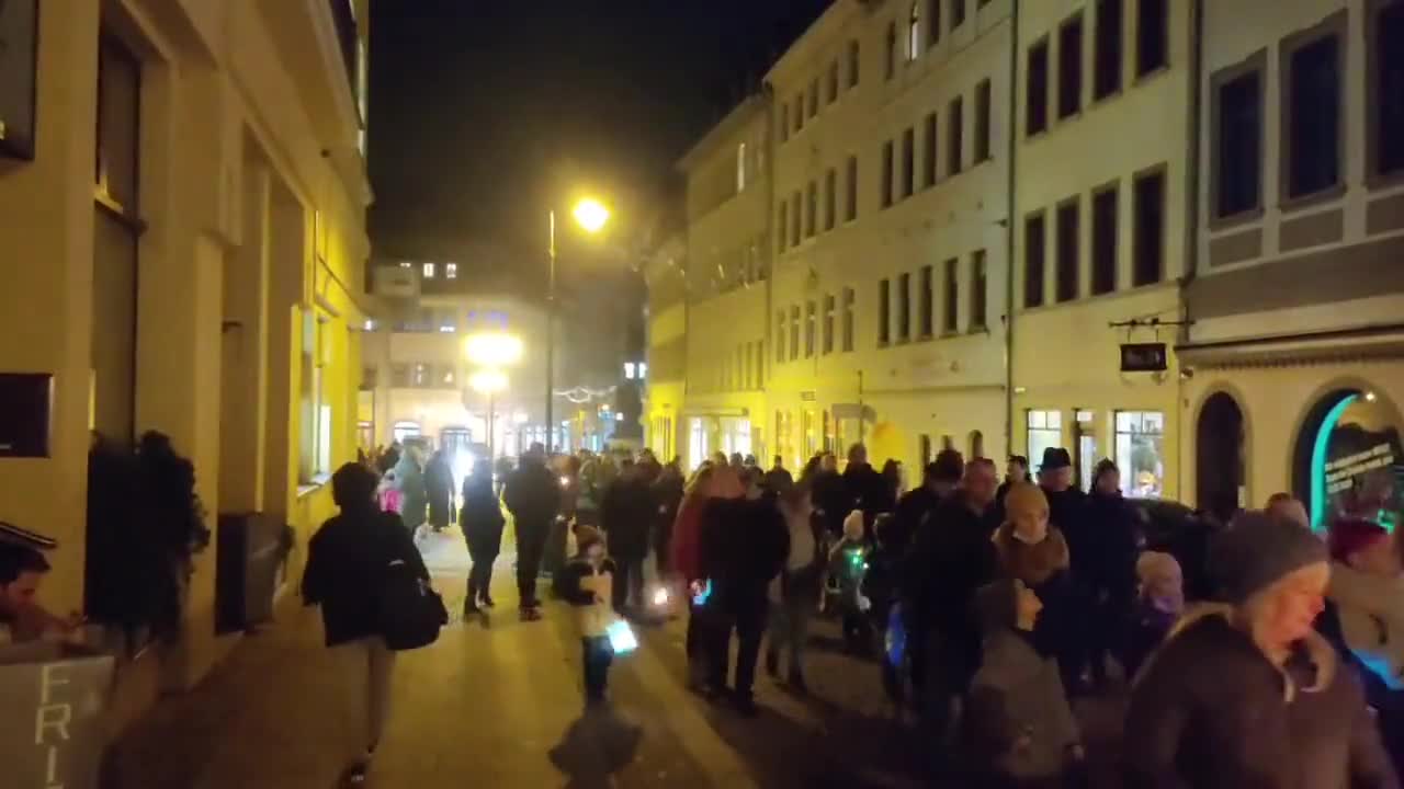 Germany Marching Againts J4b Mandates With Torches