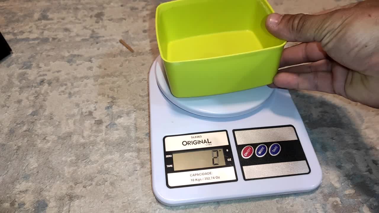 Como usar a balança digital de cozinha