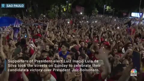 Supporters Of Brazil’s President-Elect Lula da Silva Celebrate Victory Over Bolsonaro
