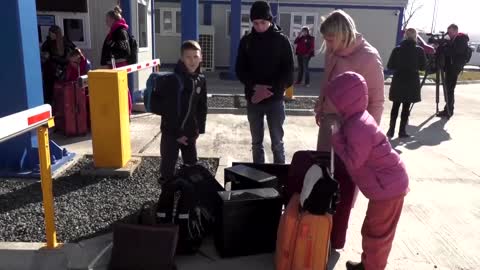 'We are really scared': Ukrainians flee war at home