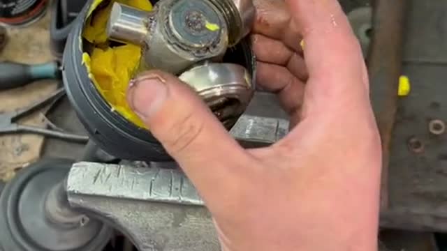 Remove the special tool inner and outer half shafts