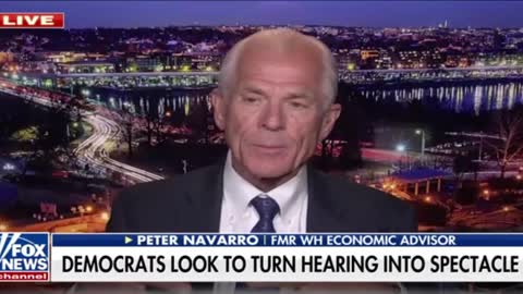 Peter Navarro speaks out on phony Jan 6 committee