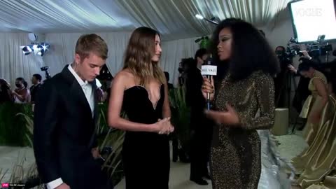 Justin Bieber with wife Hailey on MET Gala 2021