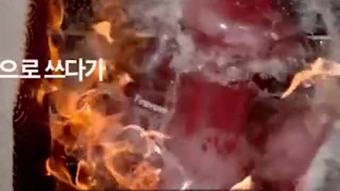 Samsung flower vase can put out the fire in second