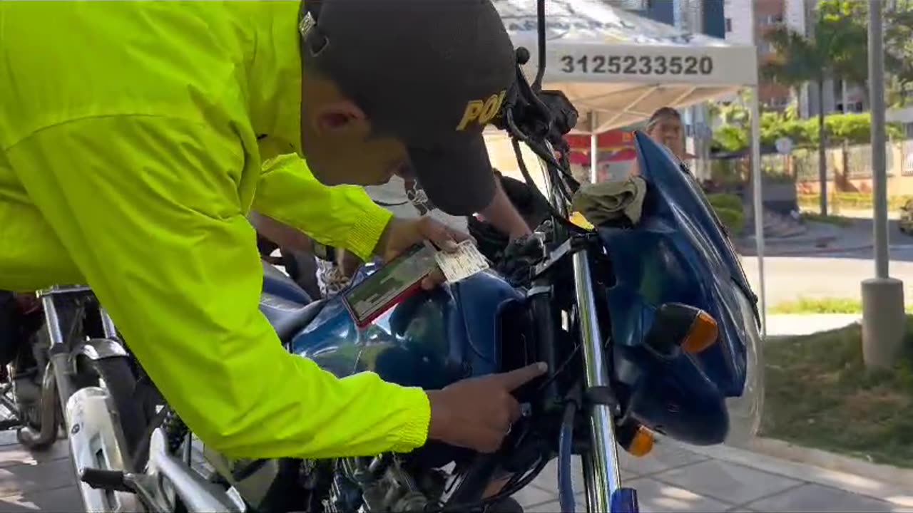 Marcación de motos en Cai Cañaverla
