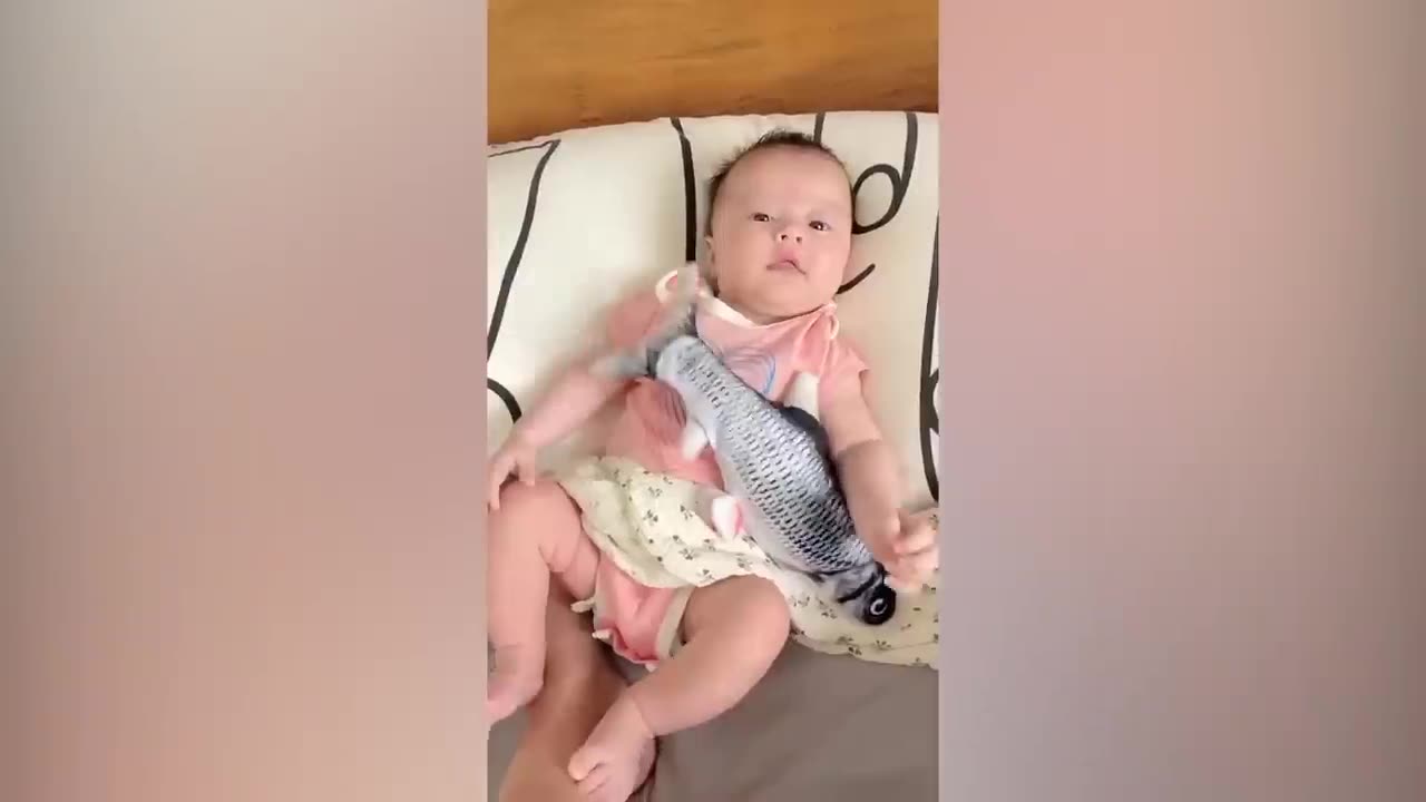 Cute baby funny