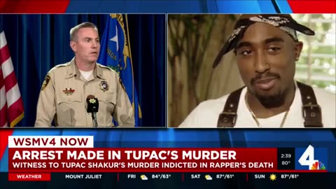 2 pac Shakur's murder arrested and charged with murder Friday.