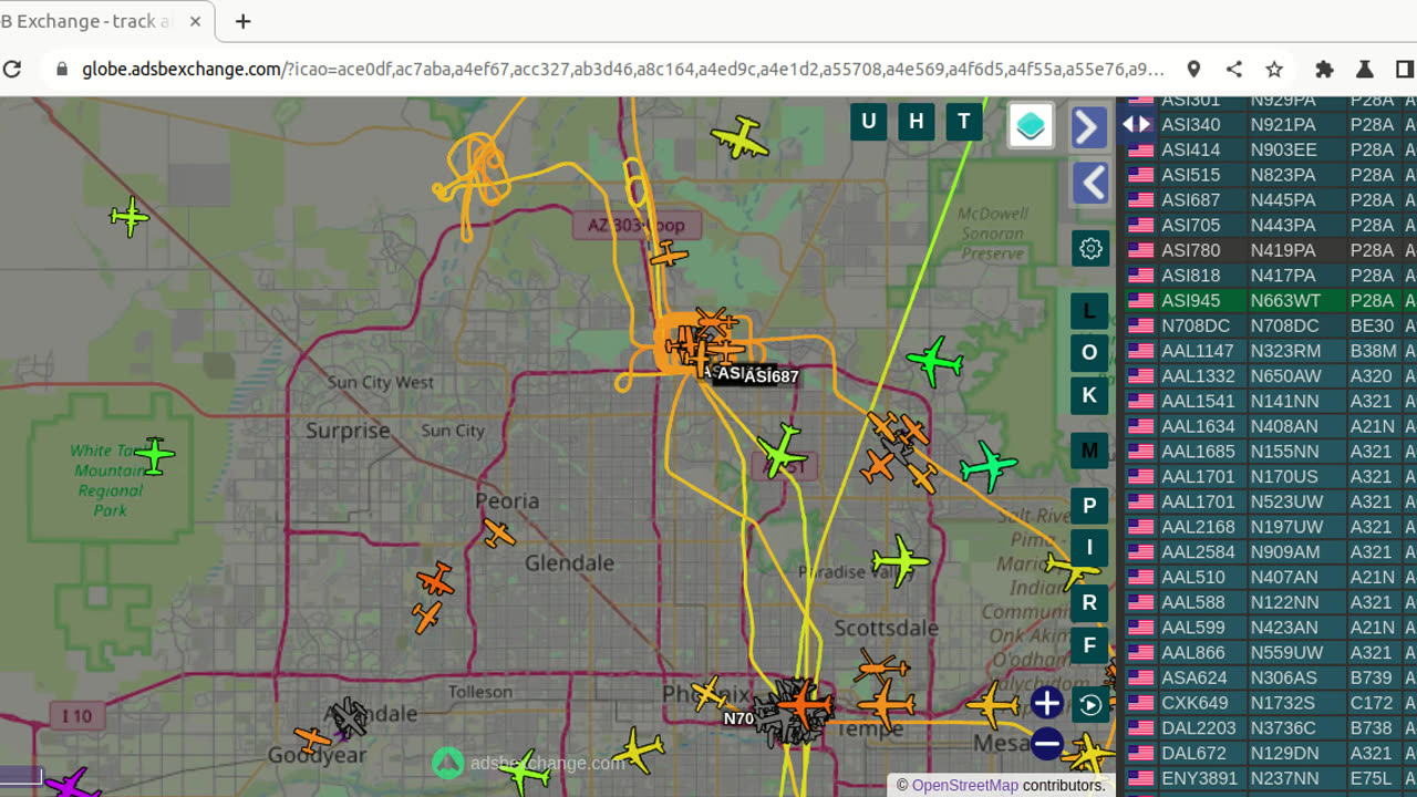 N708DC - anther gang banger from KPHX deck - Jan 24th 2024 -