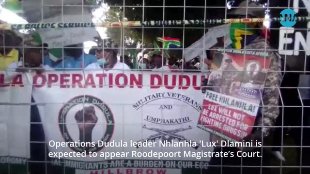 The Operations Dudula leader Nhlanhla 'Lux' Dlamini appear at the Roodepoort Magistrate’s Court