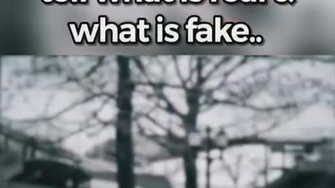 People can no longer say what is real and what is fake