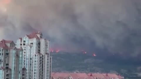 Rare fire tornado forms in Canada wildfire