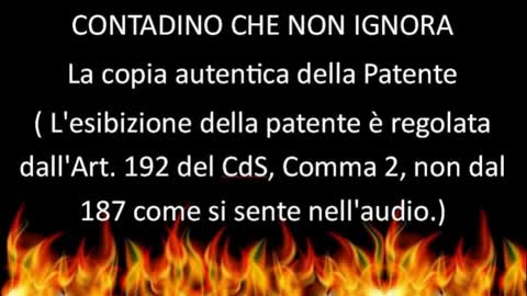 AUDIO EXTRA: La copia autentica della Patente