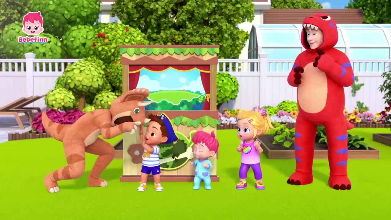 Dino Finger Family 🦖🖐 Bebefinn Nursery Rhymes for Kids