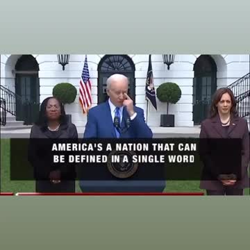 Biden on america .. fu .. excuse