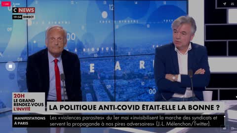 Face à rioufol : Marc Menant 01/ 05/ 2022 Vaccin = pas de données scientifique sur leur efficacités.