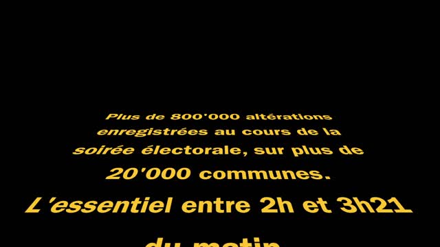 Fraude électorale au second tour de l'élection présidentielle: les premiers résultats.