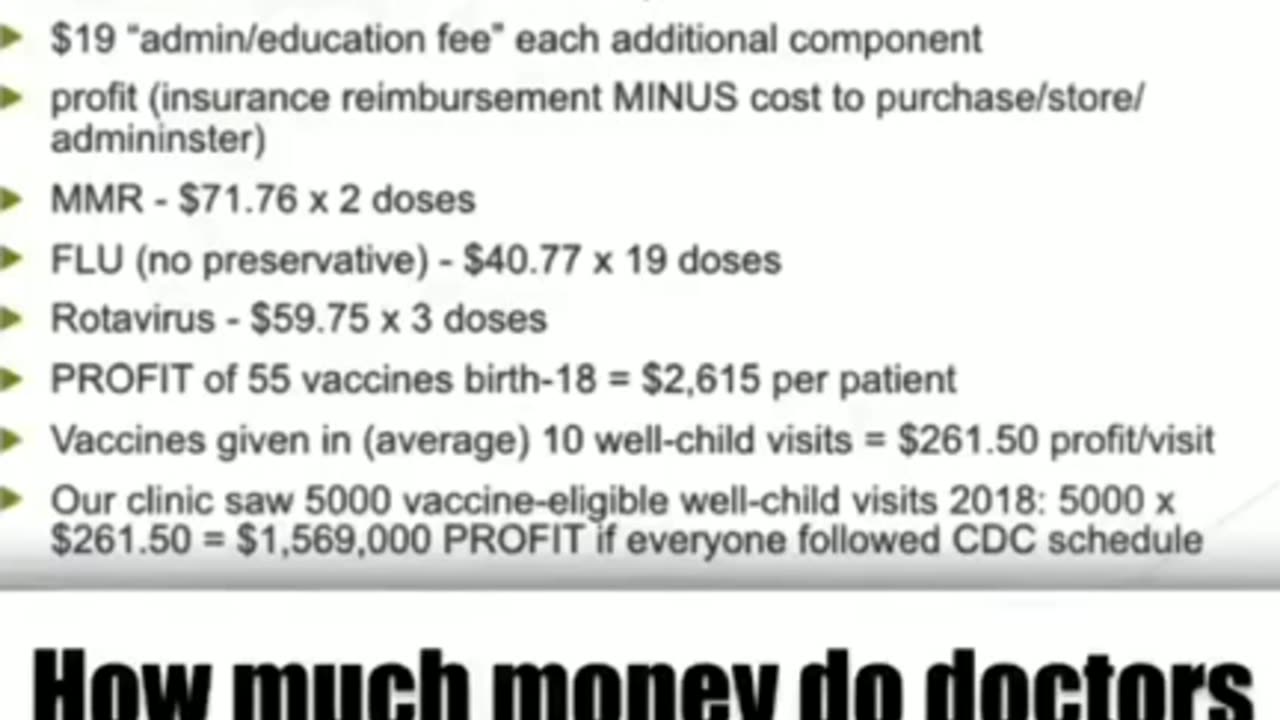 How much money do doctors make who vaccinate ?