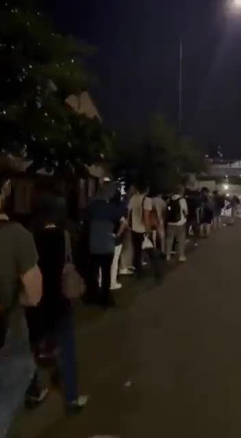 Worldcoin launch. People are voluntarily lining up to have their irises scanned by Orbs