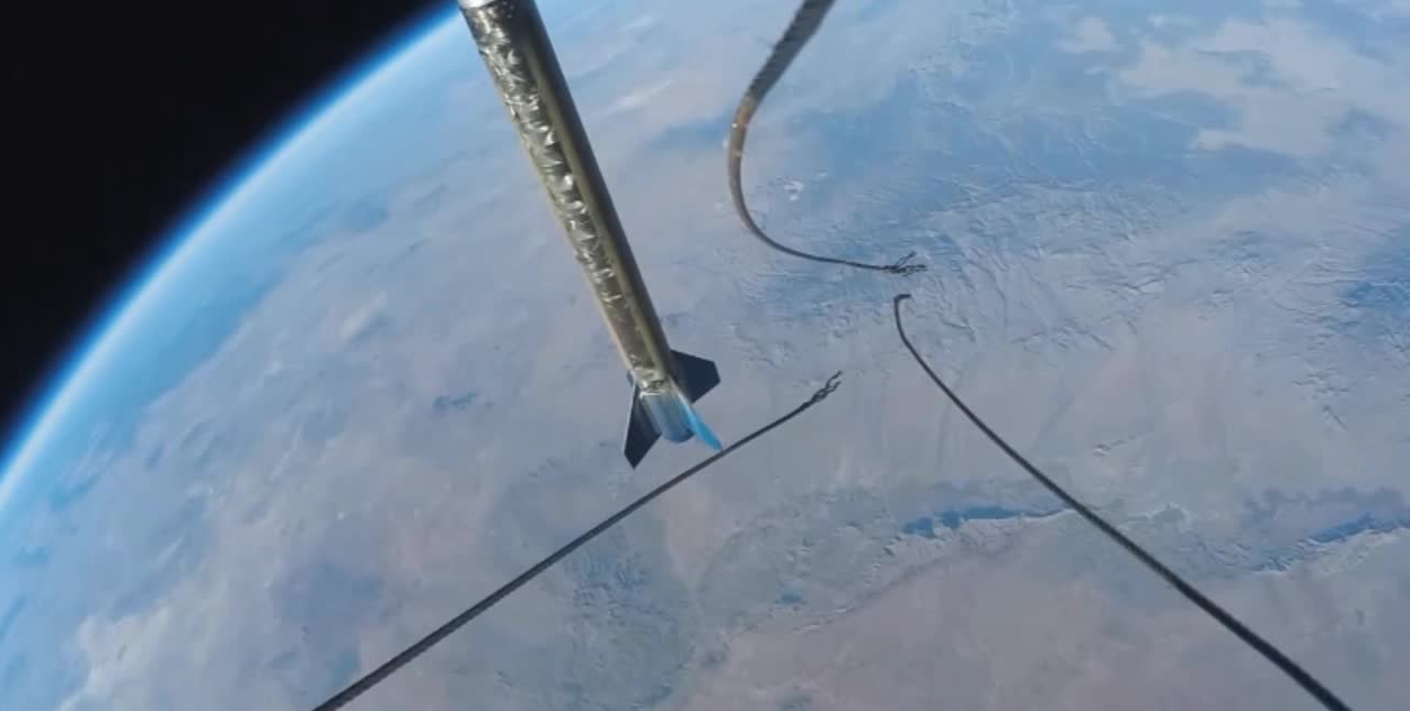 GoPro Camera shows false Earth curvature on SL-10 rocket