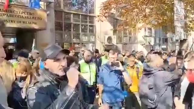 Bulgaria Protest Against Mandatory DIVOC PASSPORTS