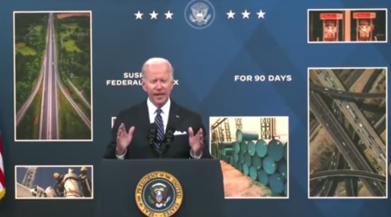 BIDEN: "Today, I’m calling on Congress to suspend the federal gas tax for the next 90 days..."