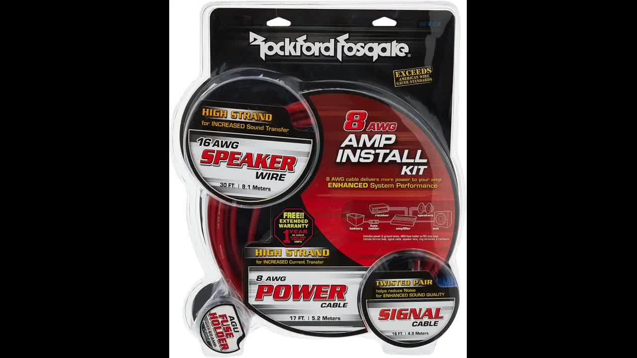 Review: Rockford Fosgate 8 AWG Amplifier Install Kit with Interconnect