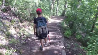 Hiking Crabtree Falls in Virginia