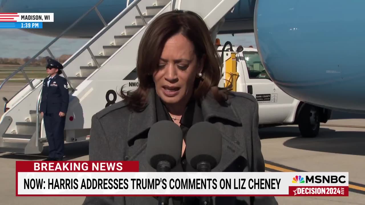 VP Harris calls for Trump's 'Disqualification' over Liz Cheney remarks