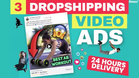 I will create a personalized dropshipping facebook video ad