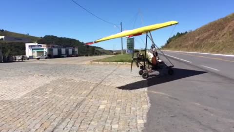 Flying Motorized Kite Trike