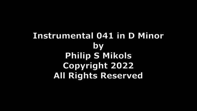 Instrumental 041 in D Minor