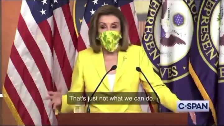 Nancy Pelosi admits they can not force people to be vaccinated