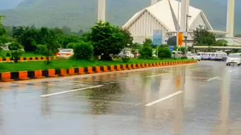 Rainy video of islamabad