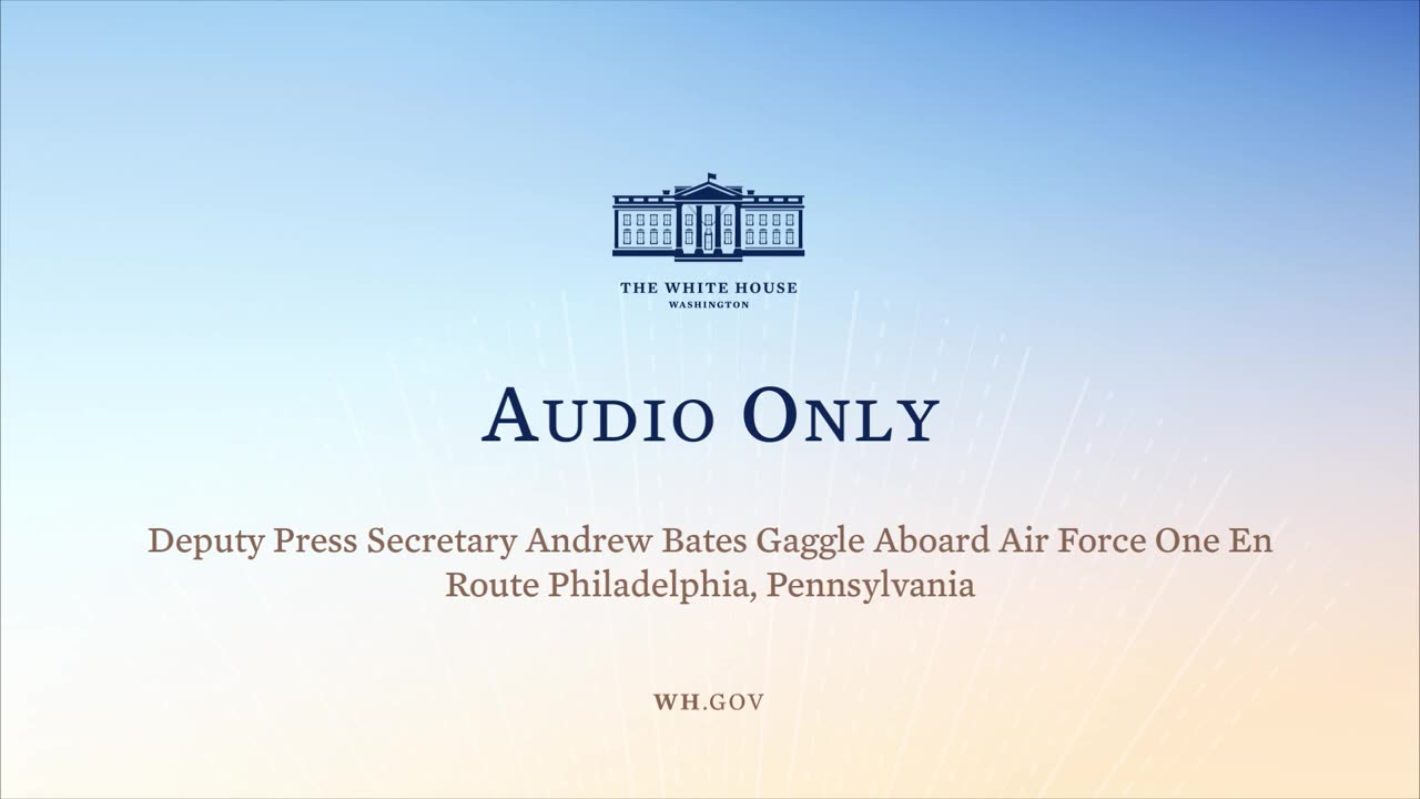 3-11-22 Deputy Press Secretary Andrew Bates Gaggle Aboard Air Force One En Route Philadelphia, PA