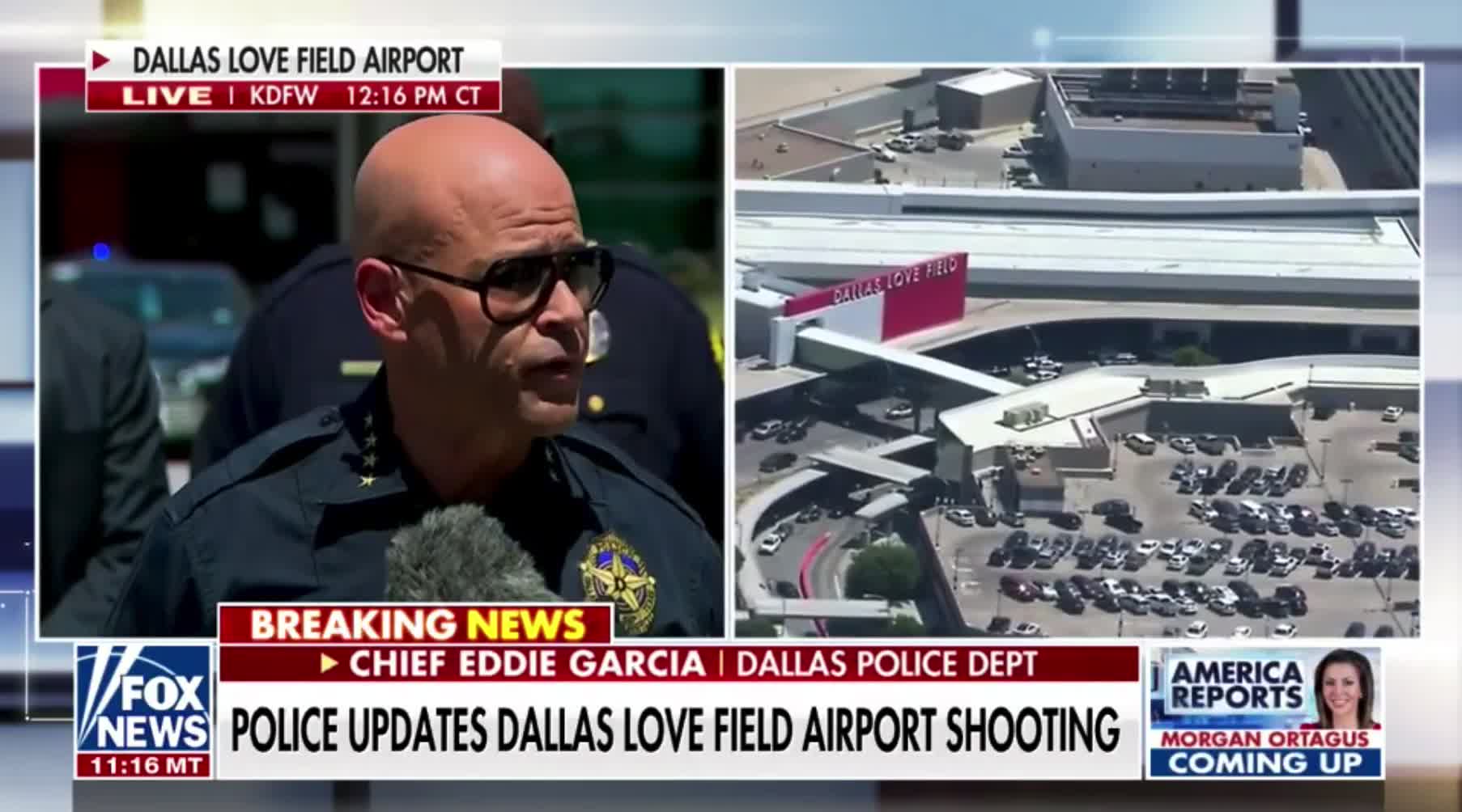 Chief Eddie Garcia describes the shooting at the Dallas Love Field Airport