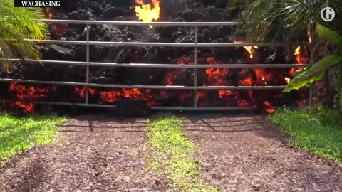 DRAMATIC TIME LAPSE FOOTAGE SHOWS LAVA IN DUBAI