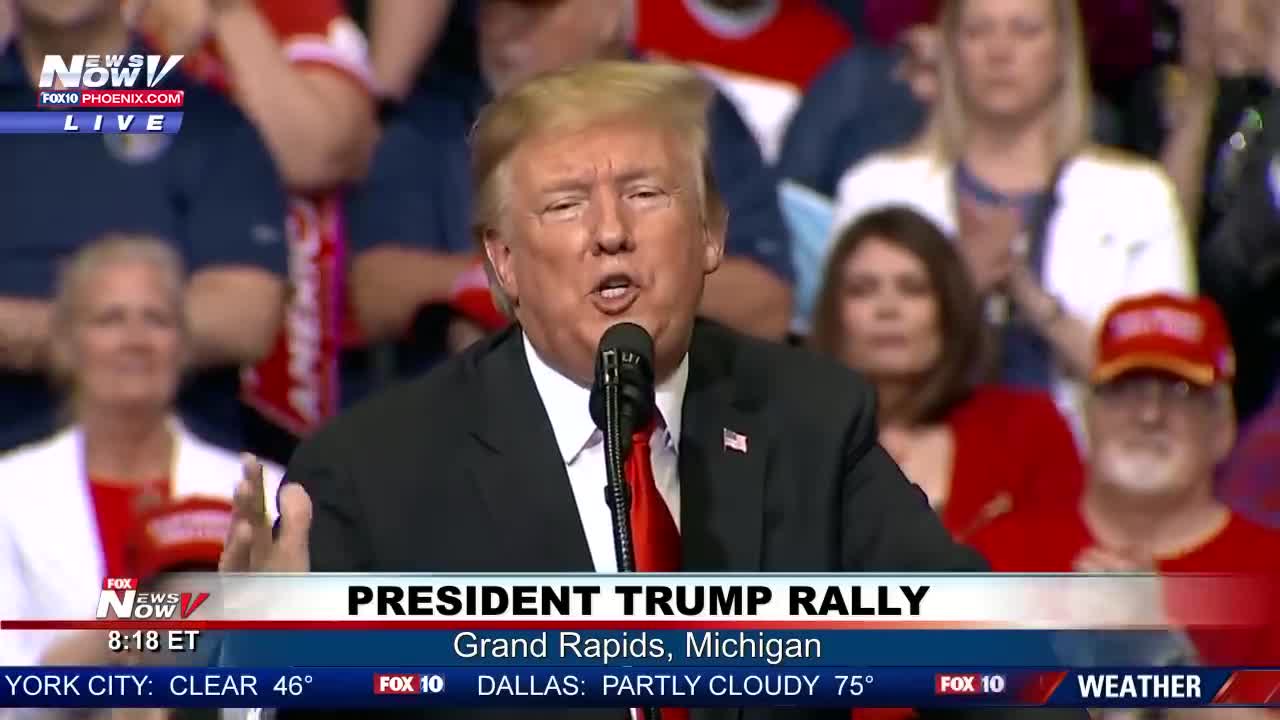 President Trump in Grand Rapids, MI 2019