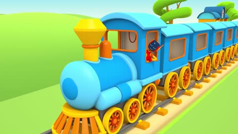 Leo el pequeño camión - Trenes infantiles en español